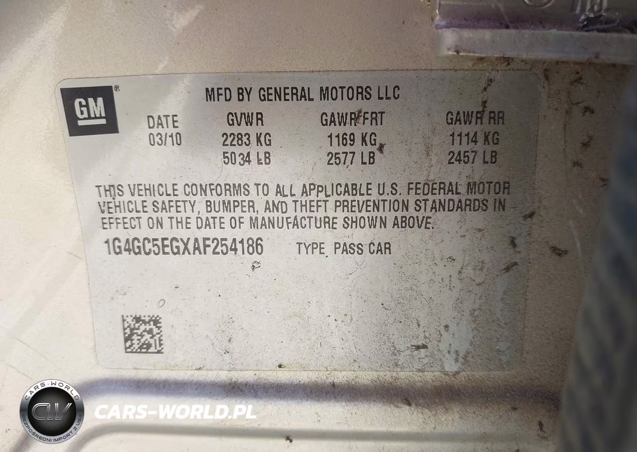 2010 Buick Lacrosse Cxl VIN:1G4GC5EGXAF254186 - 9