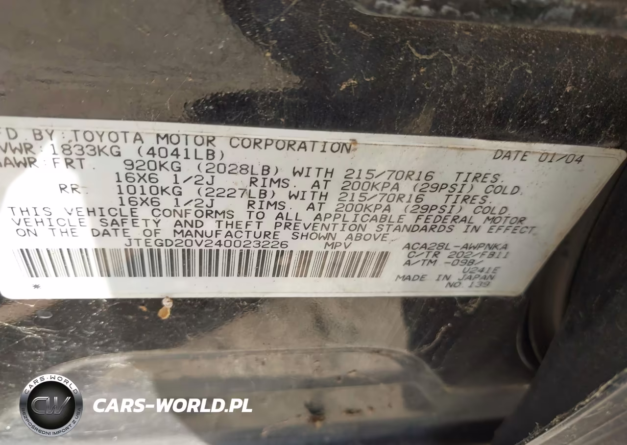 2004 Toyota Rav4 VIN:JTEGD20V240023226 - 9