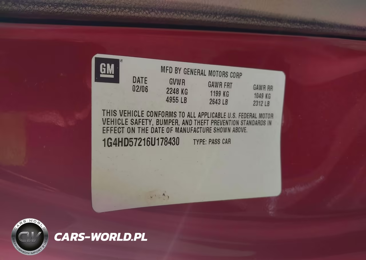 2006 Buick Lucerne Cxl VIN:1G4HD57216U178430 - 9