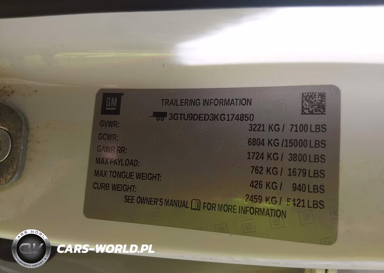 2019 GMC Sierra 1500 Slt VIN:3GTU9DED3KG174850 - 9