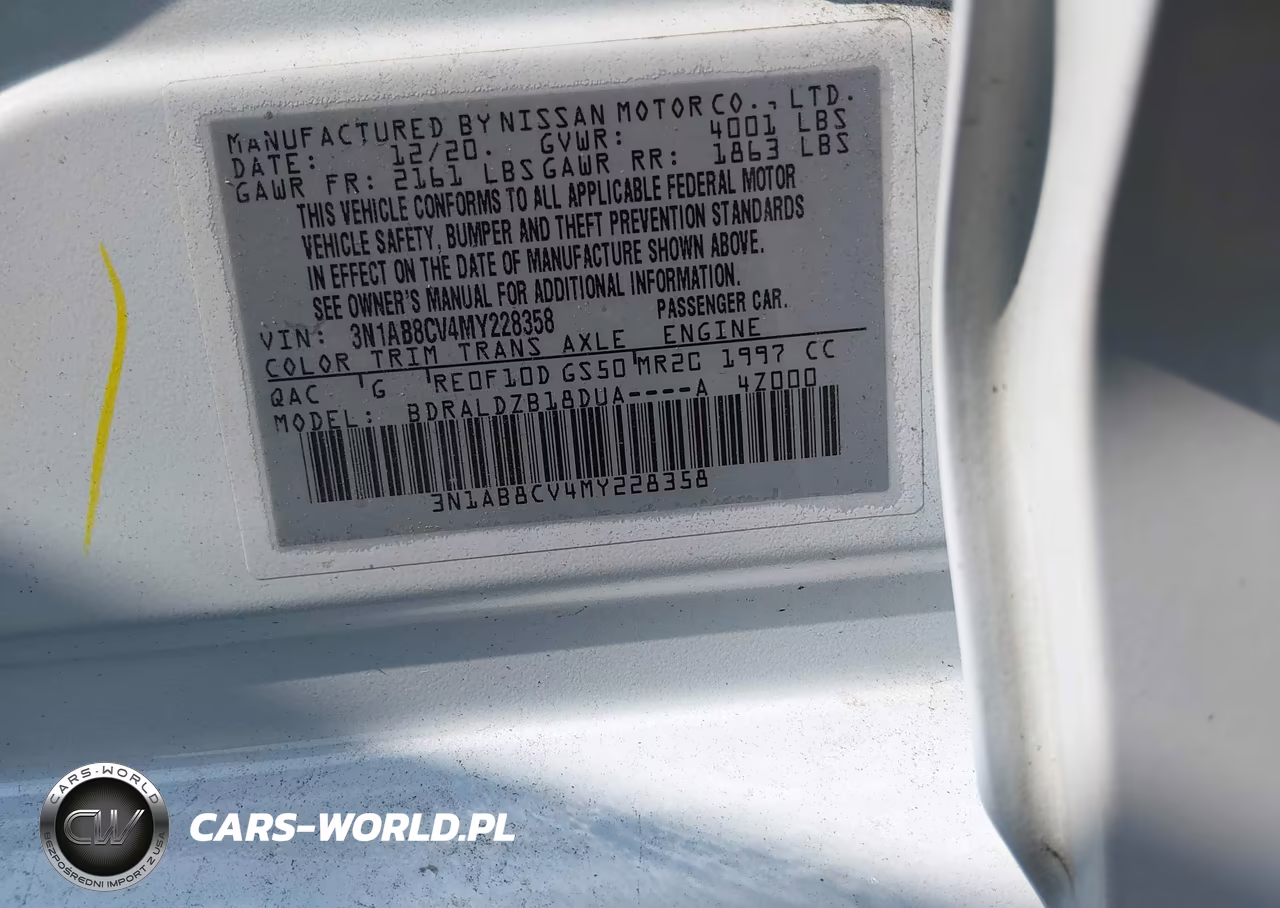 2021 Nissan Sentra Sv Xtronic Cvt VIN:3N1AB8CV4MY228358 - 9