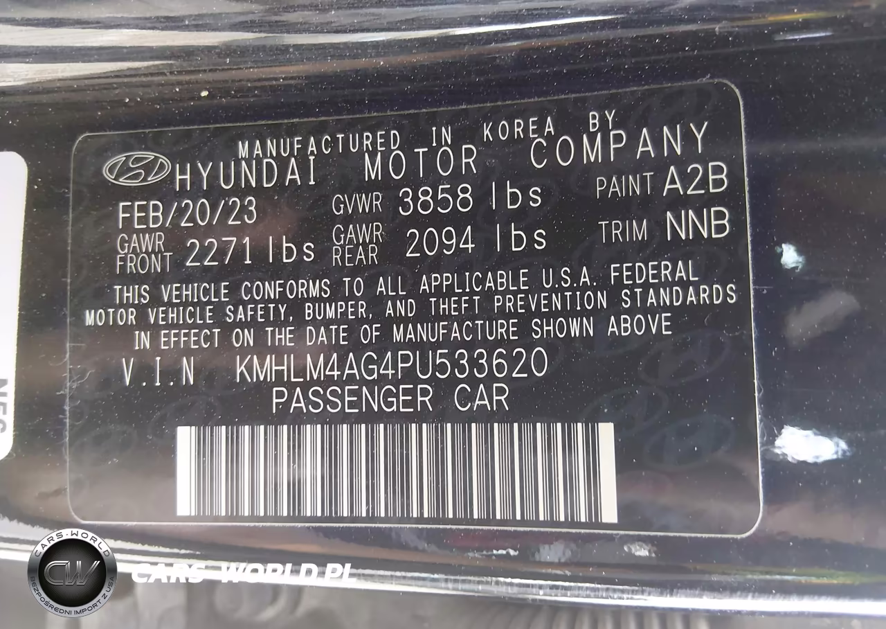 2023 Hyundai Elantra Sel VIN:KMHLM4AG4PU533620 - 9