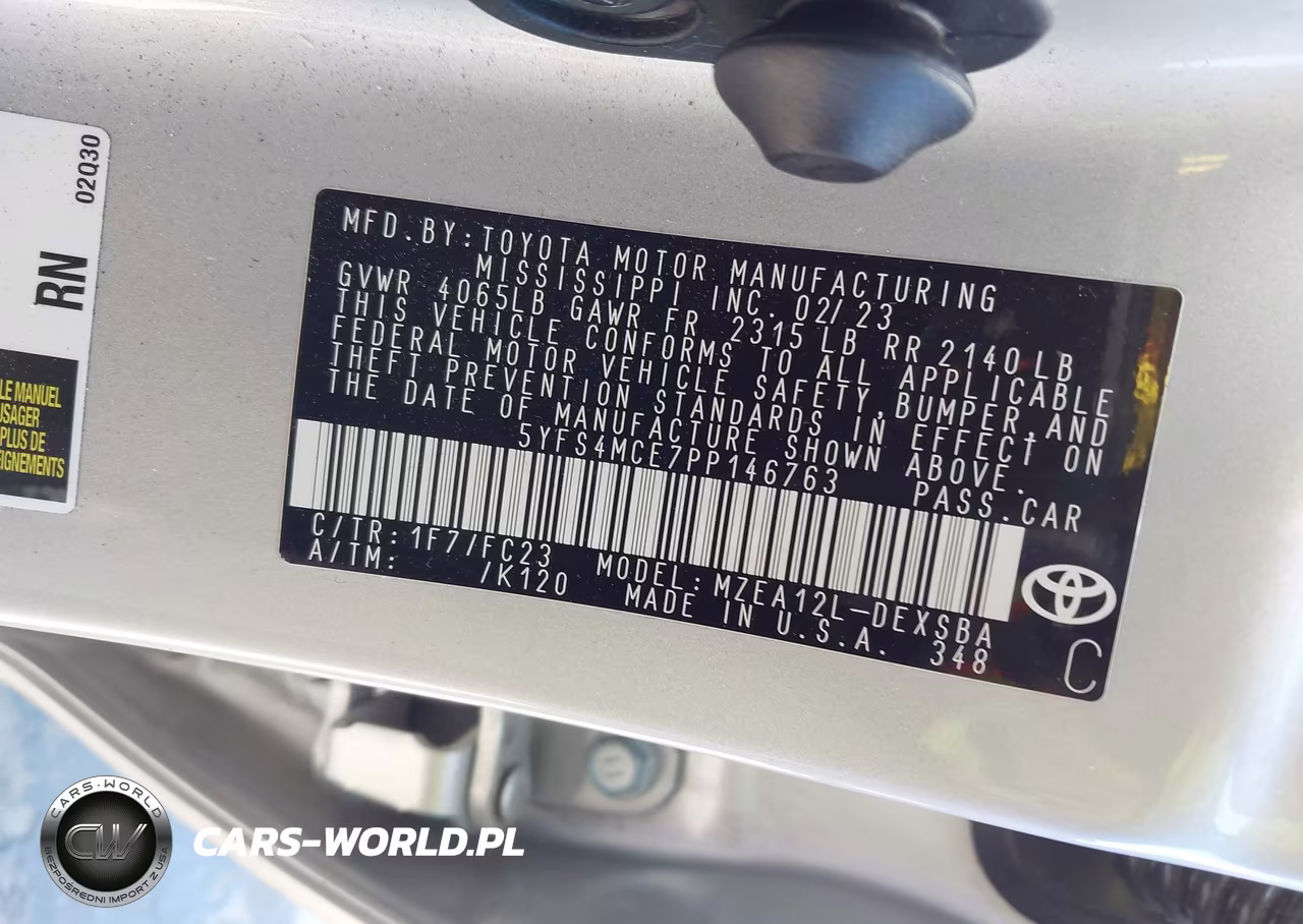2023 Toyota Corolla Se VIN:5YFS4MCE7PP146763 - 9