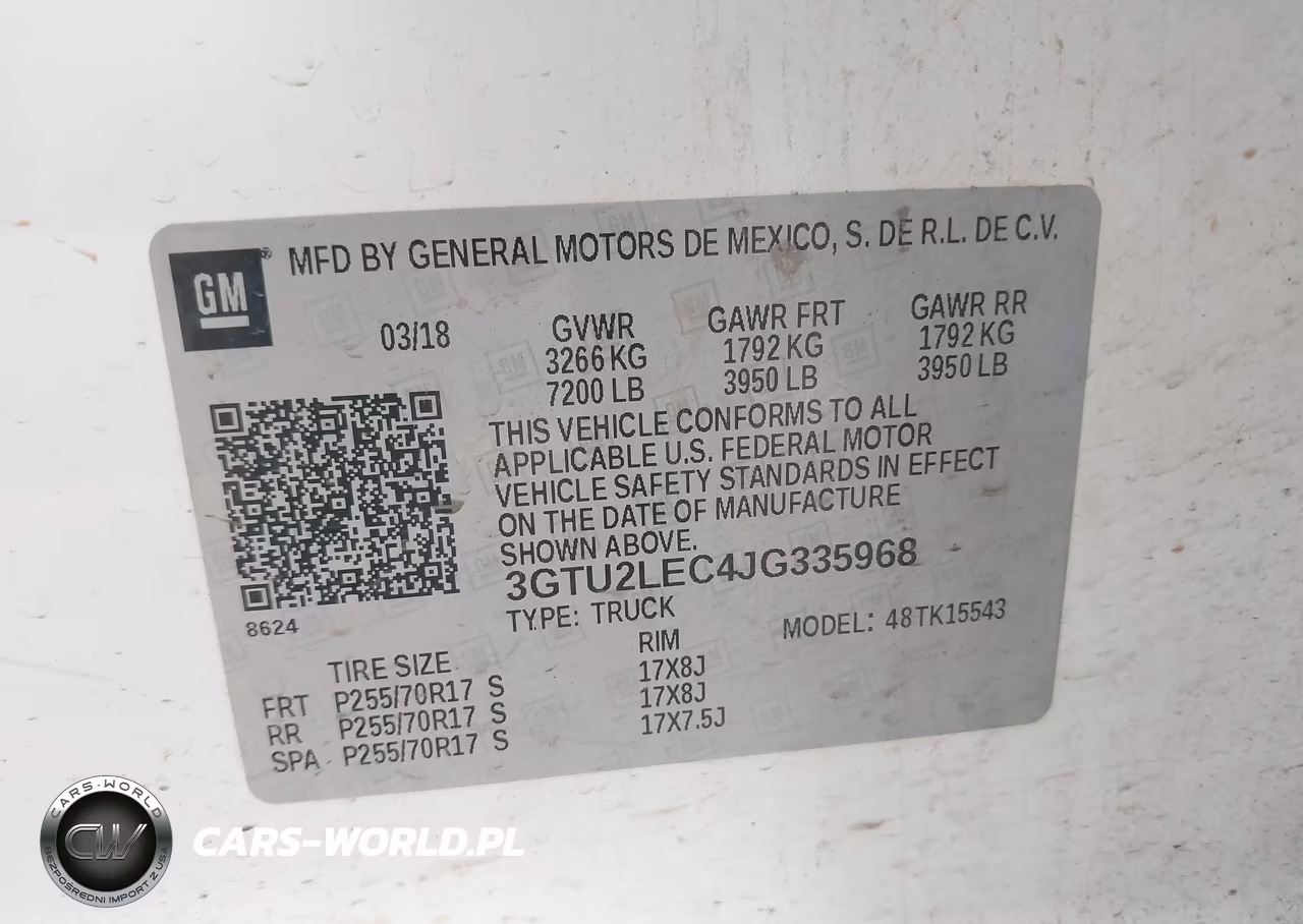 2018 GMC Sierra 1500 VIN:3GTU2LEC4JG335968 - 9