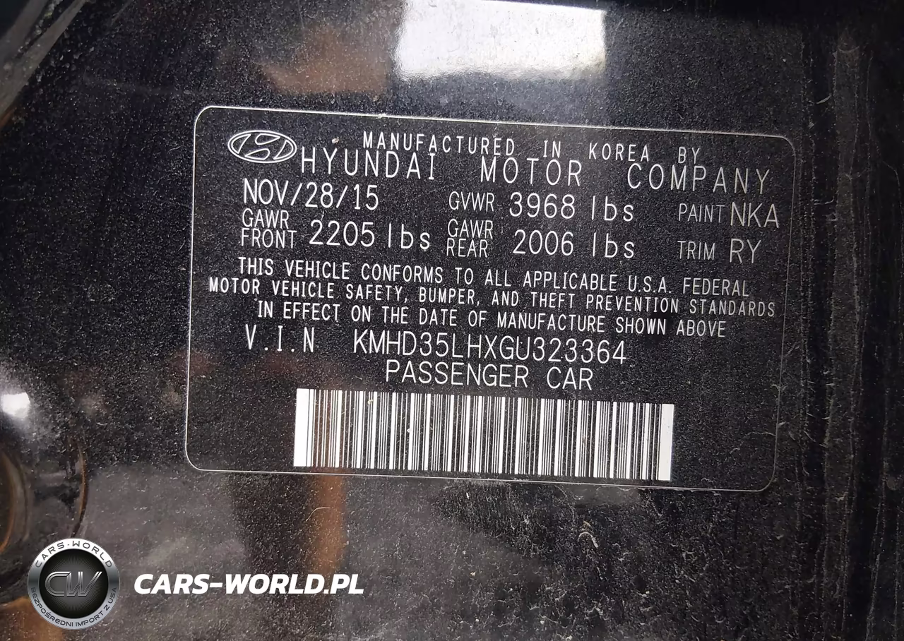 2016 Hyundai Elantra Gt VIN:KMHD35LHXGU323364 - 9