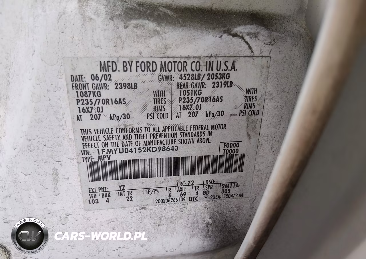 2002 Ford Escape Xlt VIN:1FMYU04152KD98643 - 9
