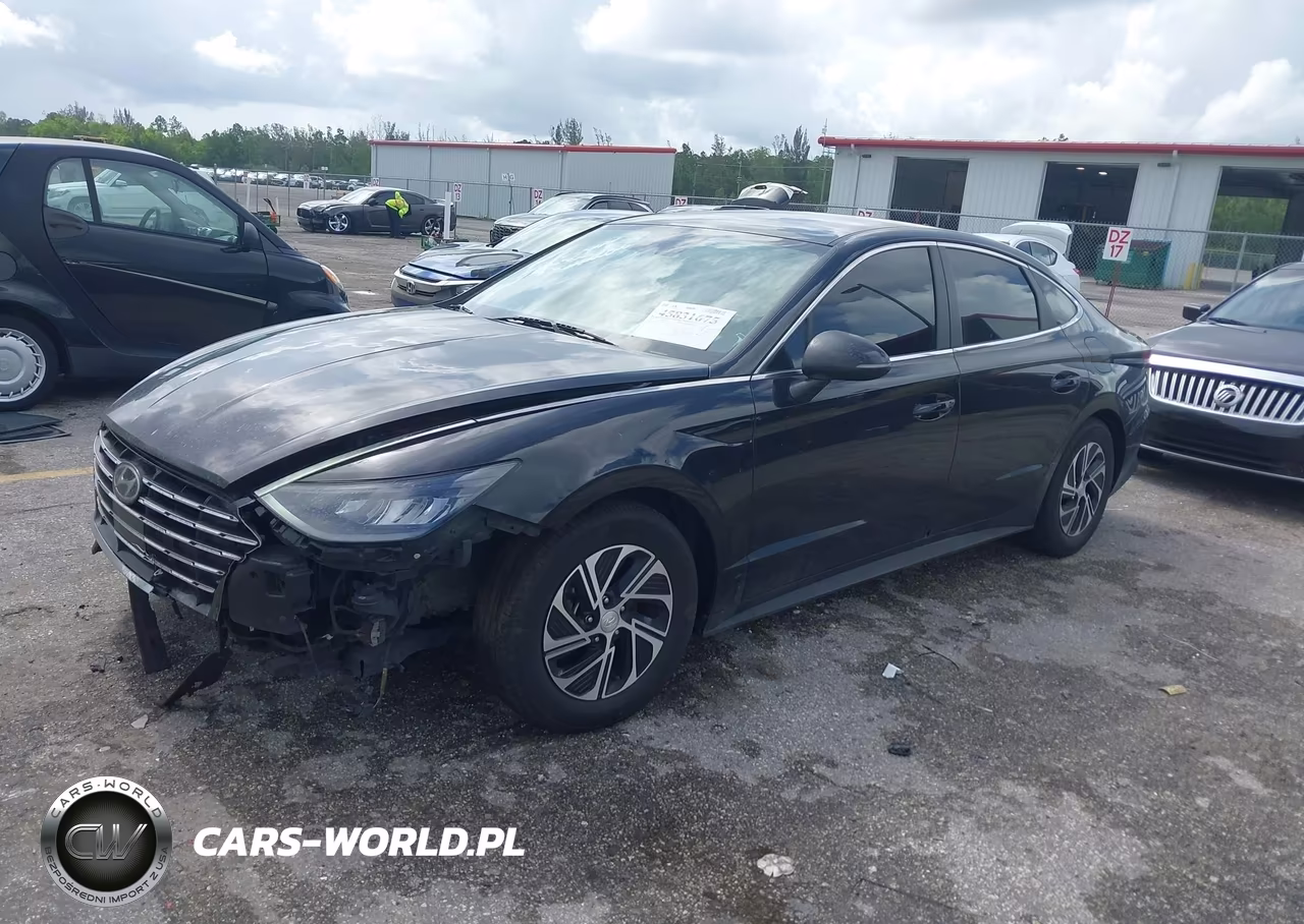 2022 Hyundai Sonata Hybrid Blue VIN:KMHL24JJ1NA051543 - 2