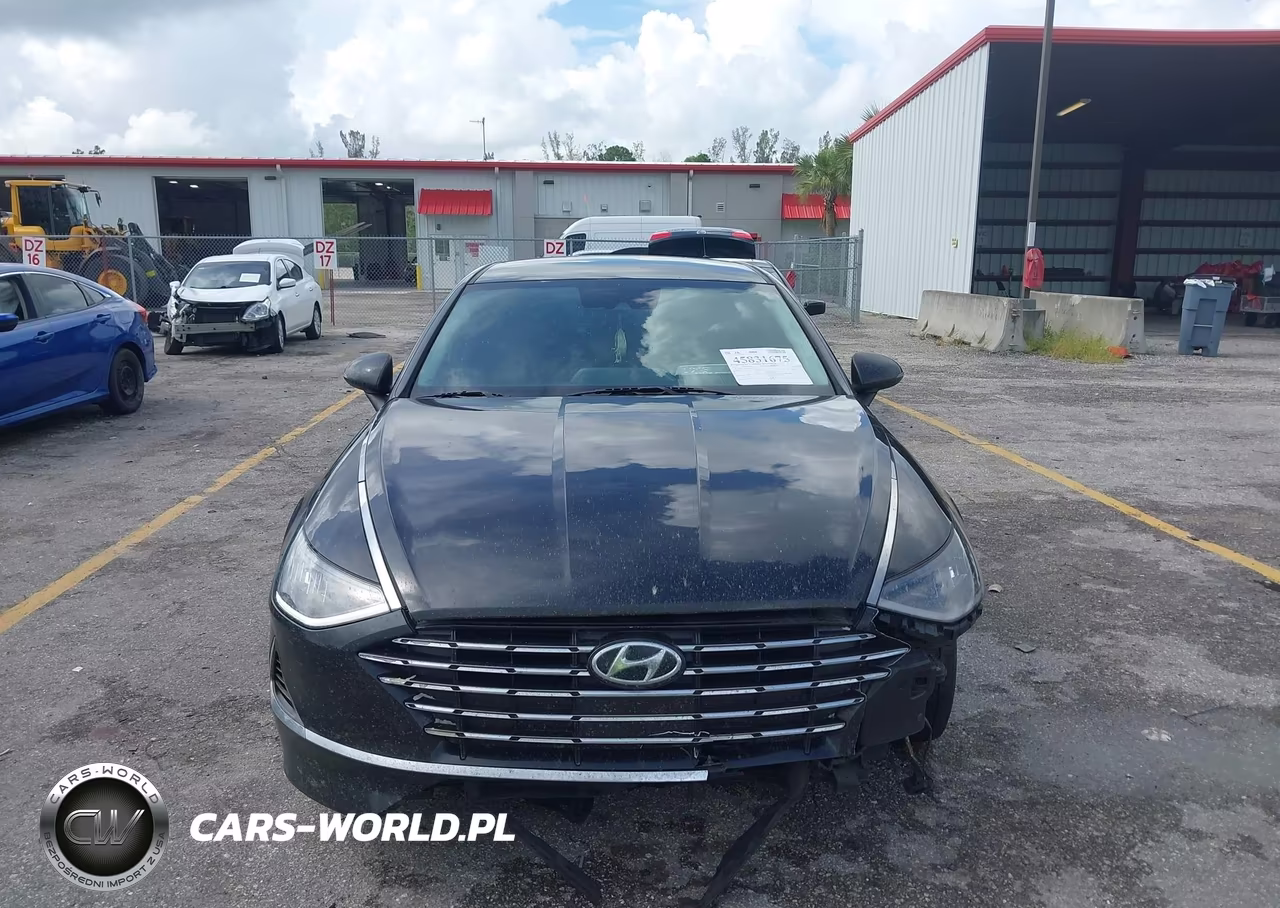 2022 Hyundai Sonata Hybrid Blue VIN:KMHL24JJ1NA051543 - 6