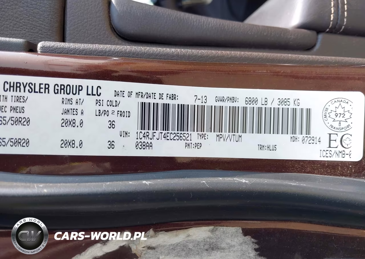 2014 Jeep Grand Cherokee Summit VIN:1C4RJFJT4EC256521 - 9