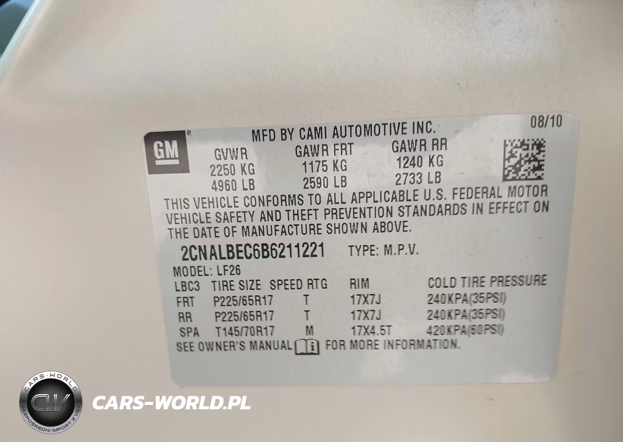 2011 Chevrolet Equinox Ls VIN:2CNALBEC6B6211221 - 9