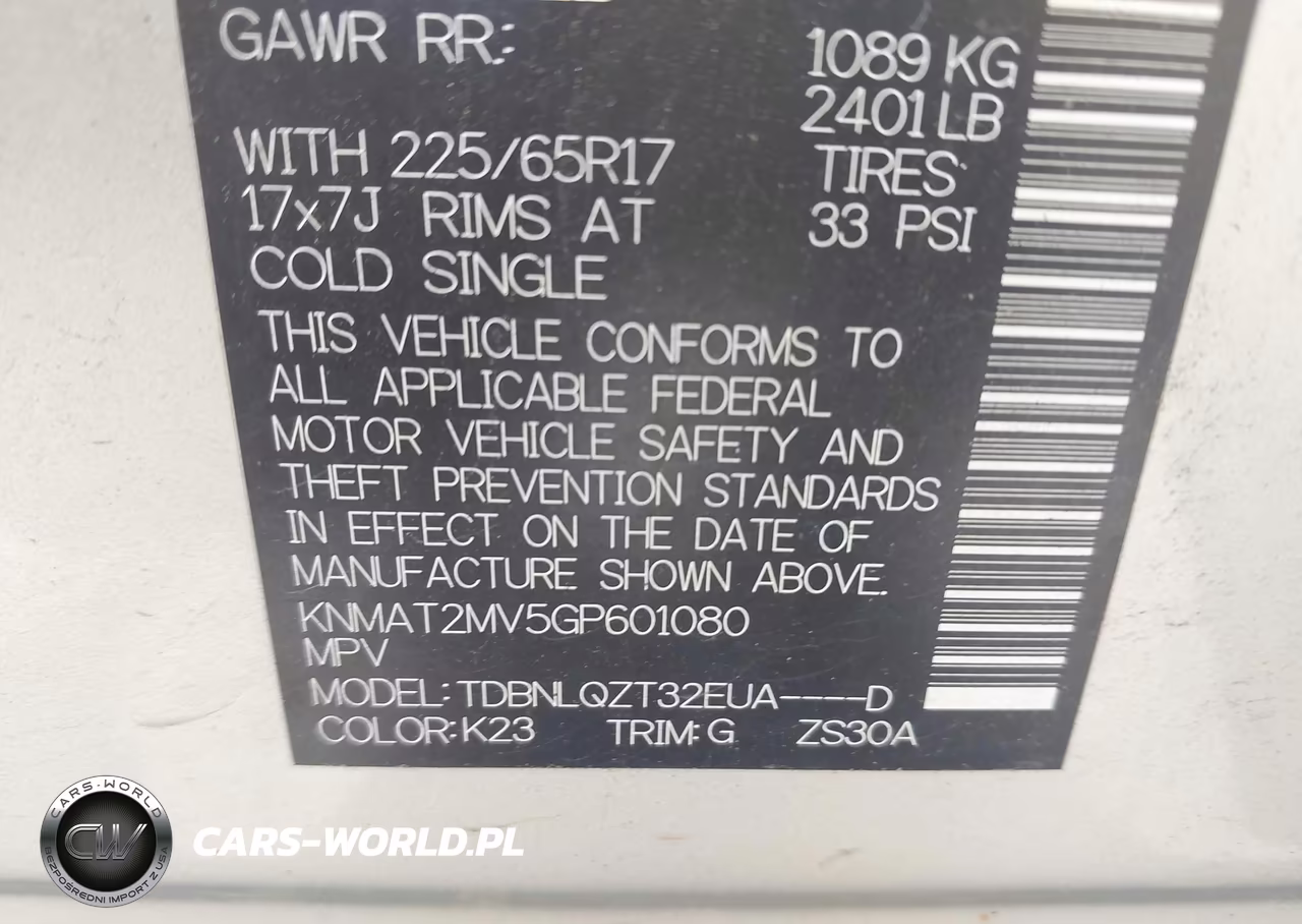 2016 Nissan Rogue Sv VIN:KNMAT2MV5GP601080 - 9