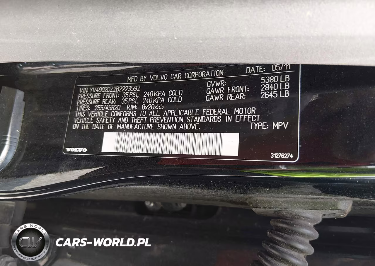 2011 Volvo Xc60 T6-T6 R-Design VIN:YV4902DZ2B2223592 - 9