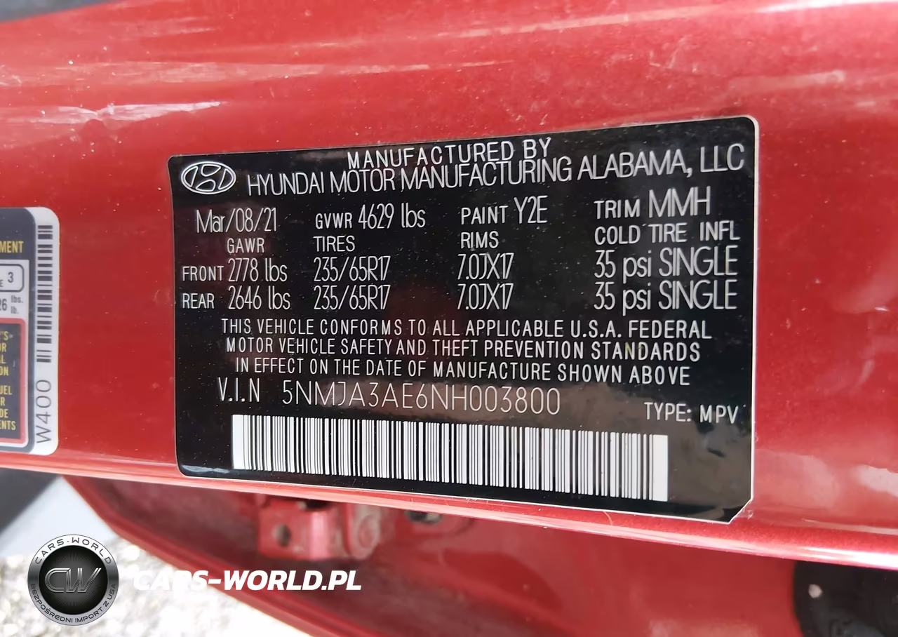 2022 Hyundai Tucson Se VIN:5NMJA3AE6NH003800 - 9