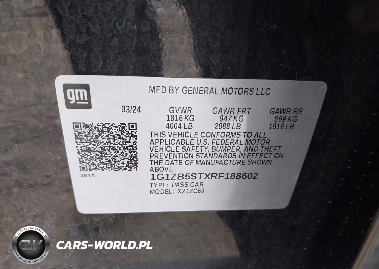 2024 Chevrolet Malibu Fwd Ls VIN:1G1ZB5STXRF188602 - 9