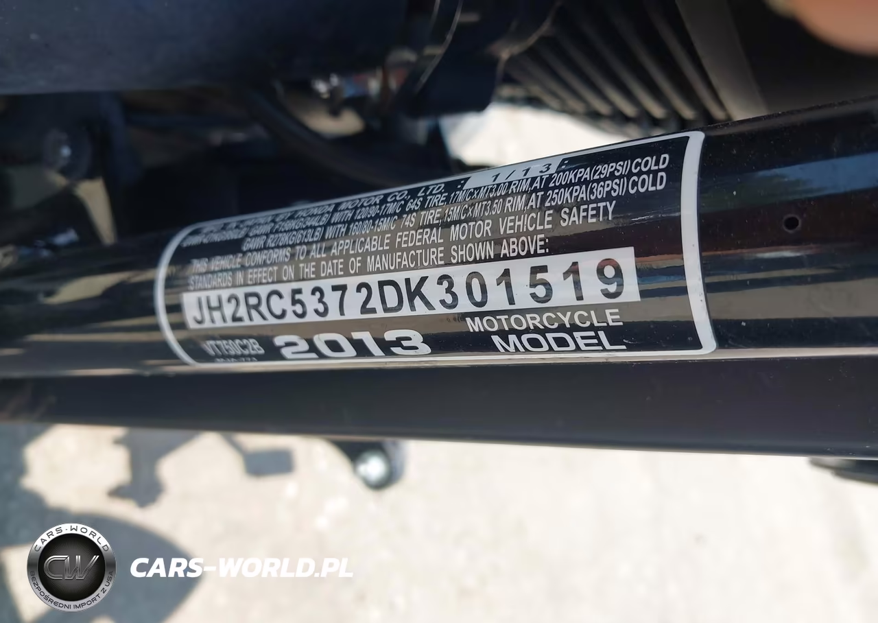2013 Honda Vt750 C2B VIN:JH2RC5372DK301519 - 10