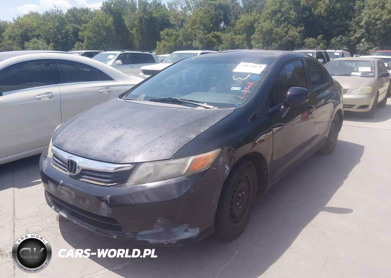 2012 Honda Civic Sdn Lx VIN:19XFB2F5XCE078137 - 2