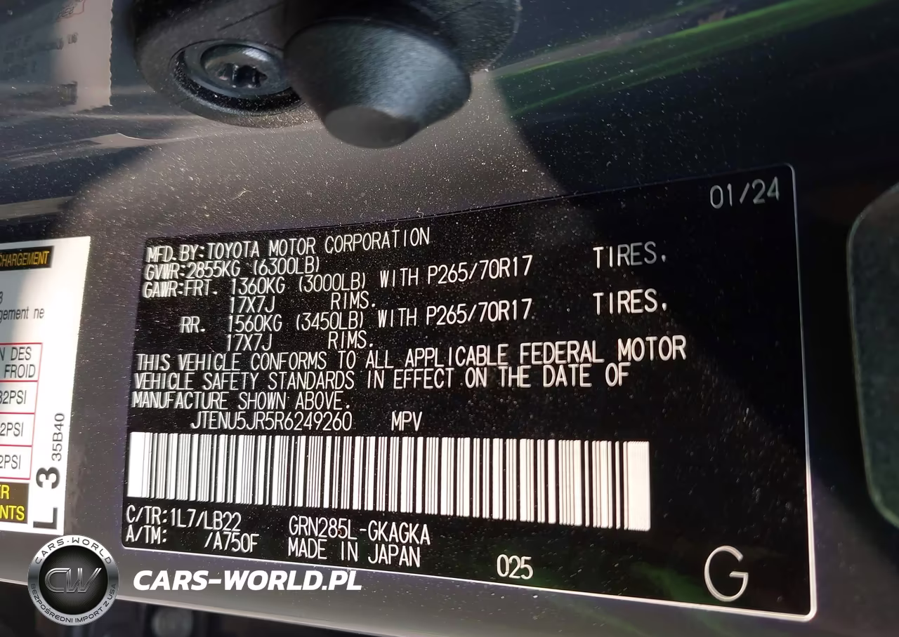 2024 Toyota 4Runner Sr5 Premium VIN:JTENU5JR5R6249260 - 9
