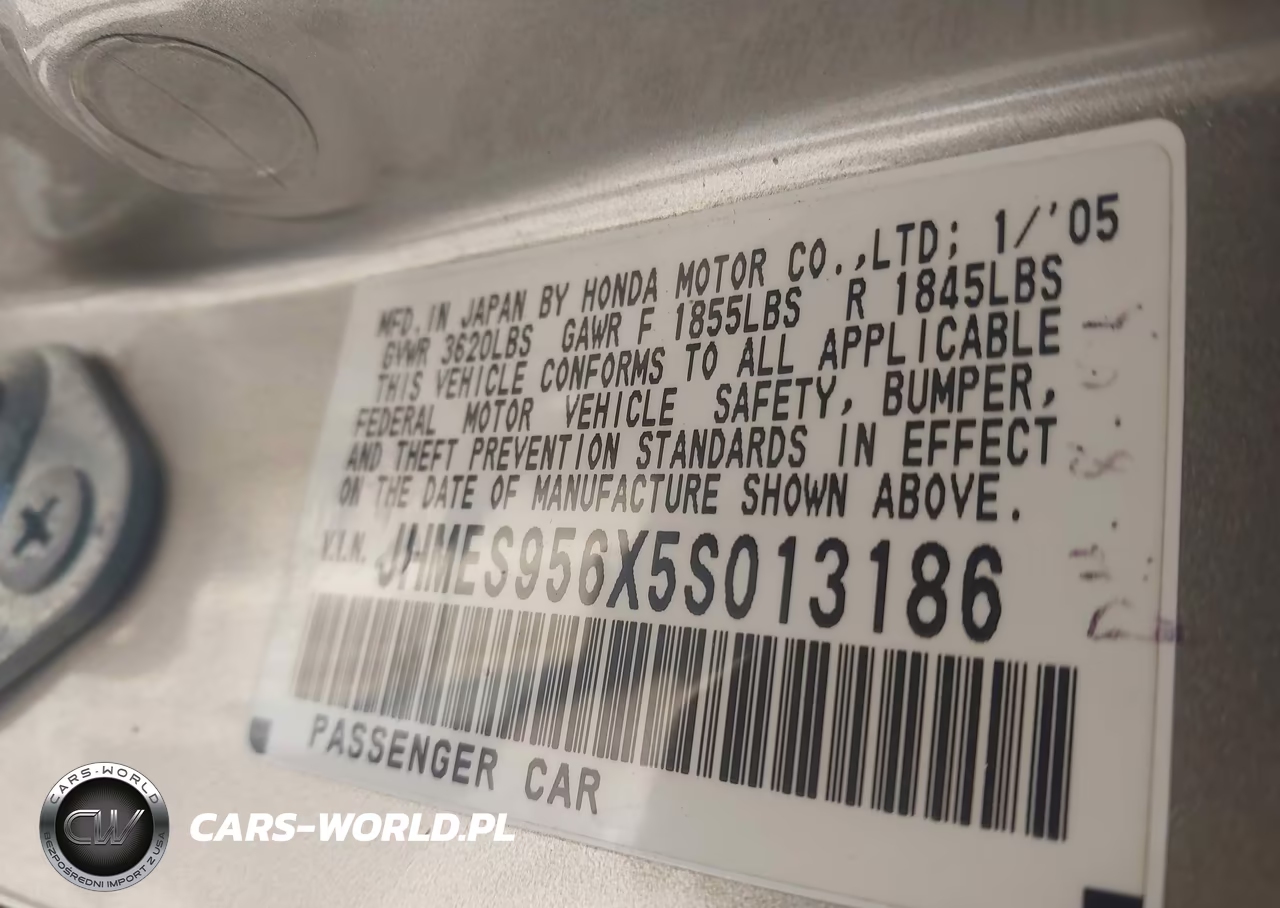 2005 Honda Civic Hybrid VIN:JHMES956X5S013186 - 9