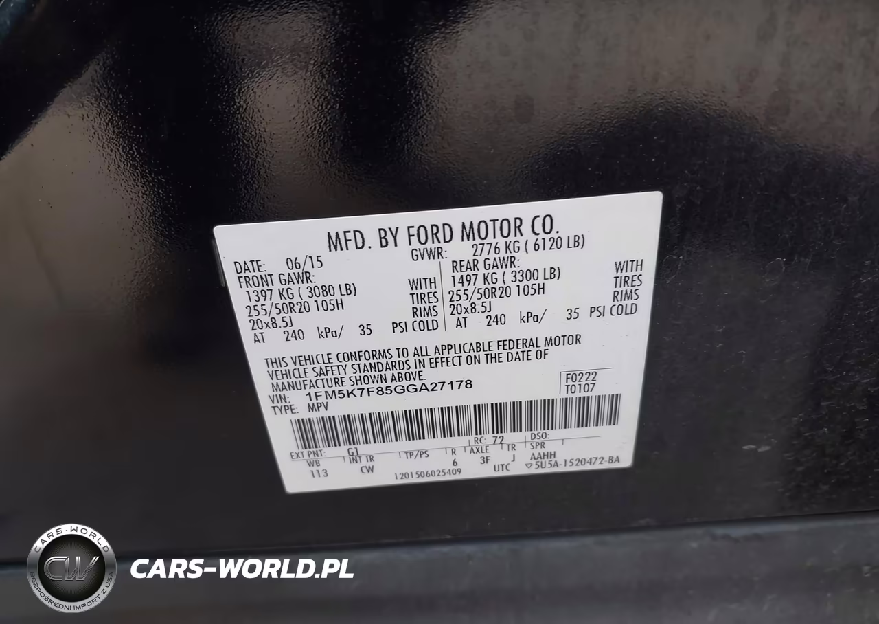 2016 Ford Explorer Limited VIN:1FM5K7F85GGA27178 - 9