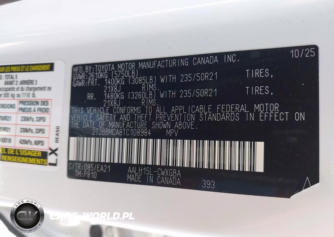 2026 Lexus Rx 350H Premium VIN:2T2BBMCA8TC108984 - 9