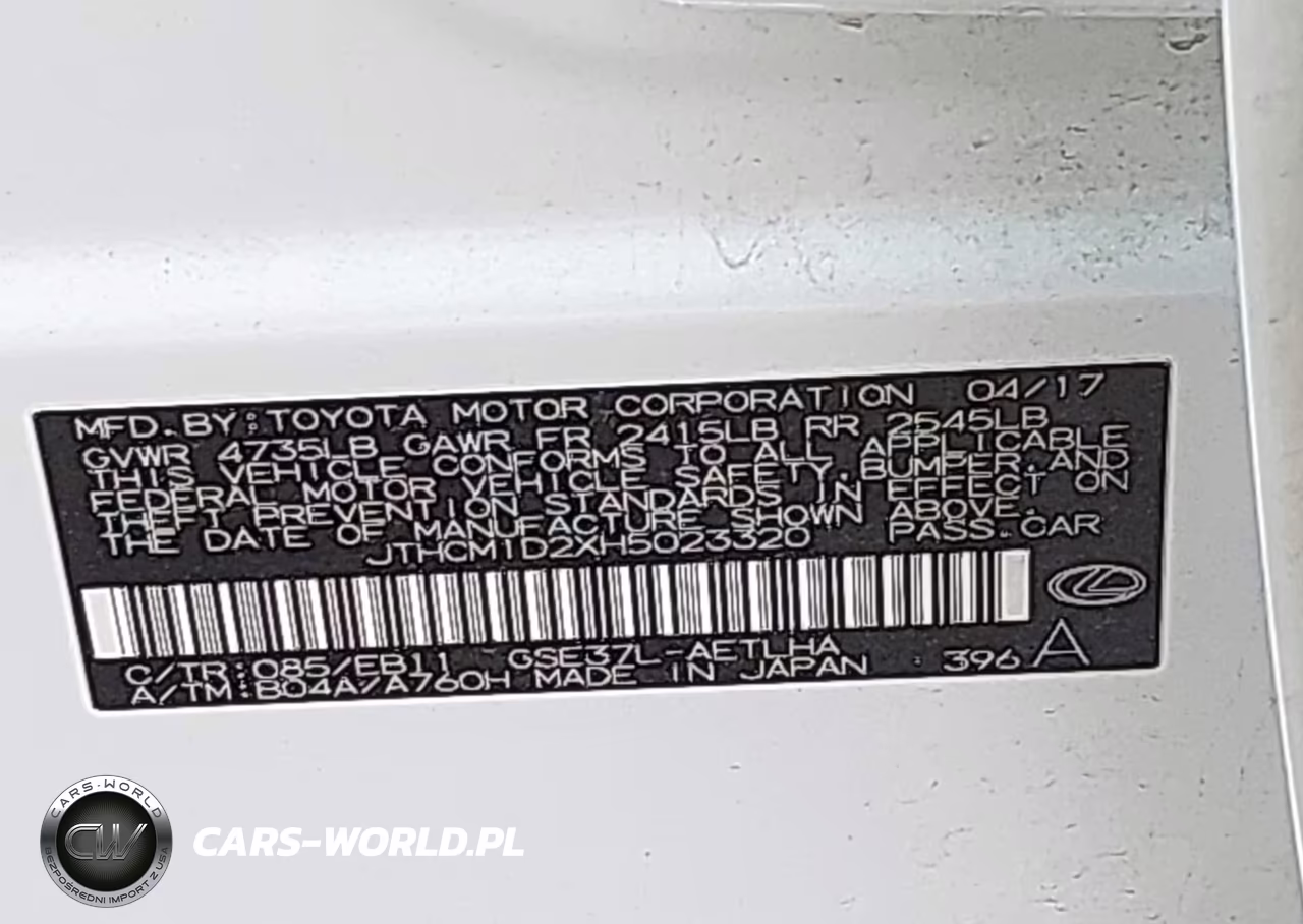 2017 Lexus Is 300 VIN:JTHCM1D2XH5023320 - 9