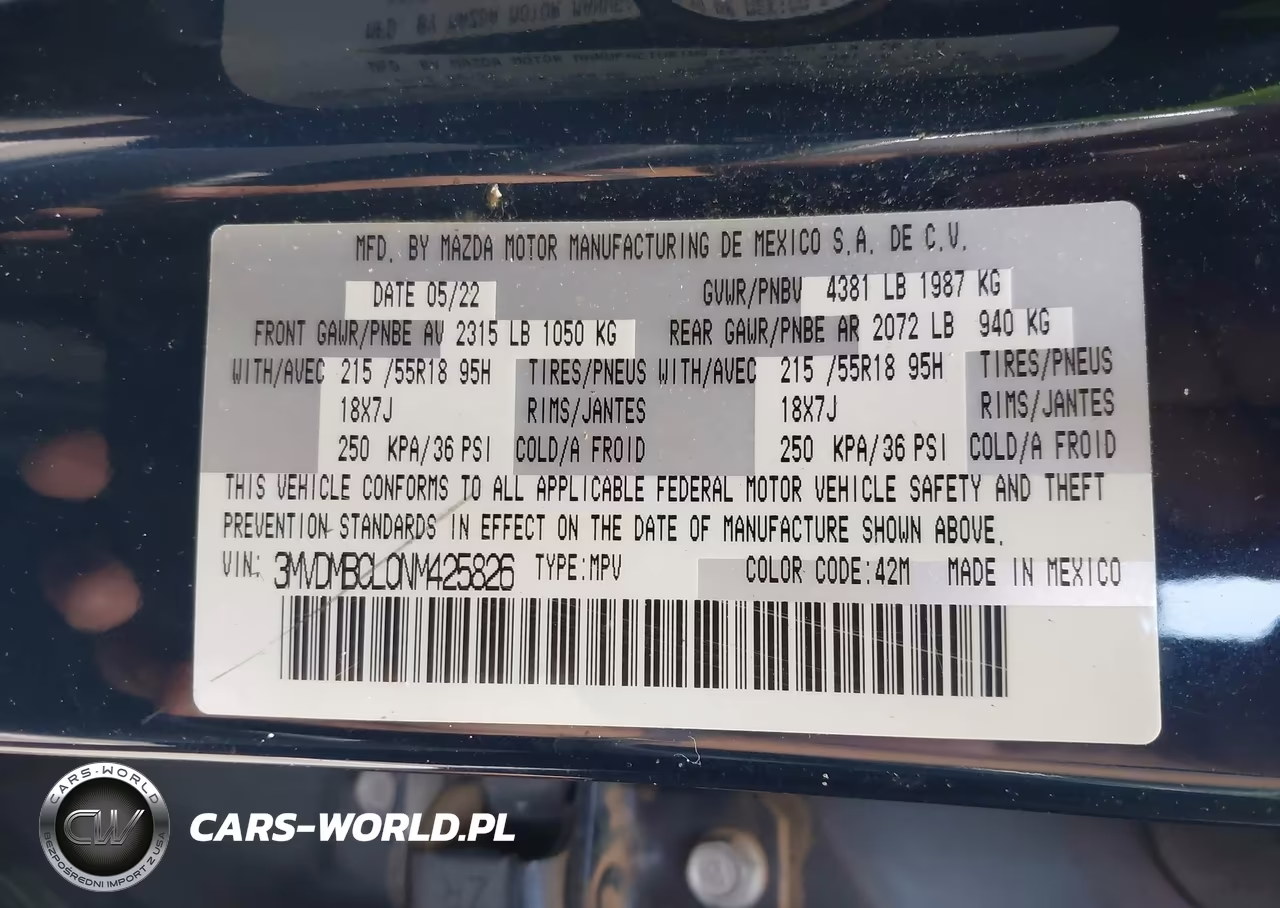 2022 Mazda Cx-30 Preferred VIN:3MVDMBCL0NM425826 - 9