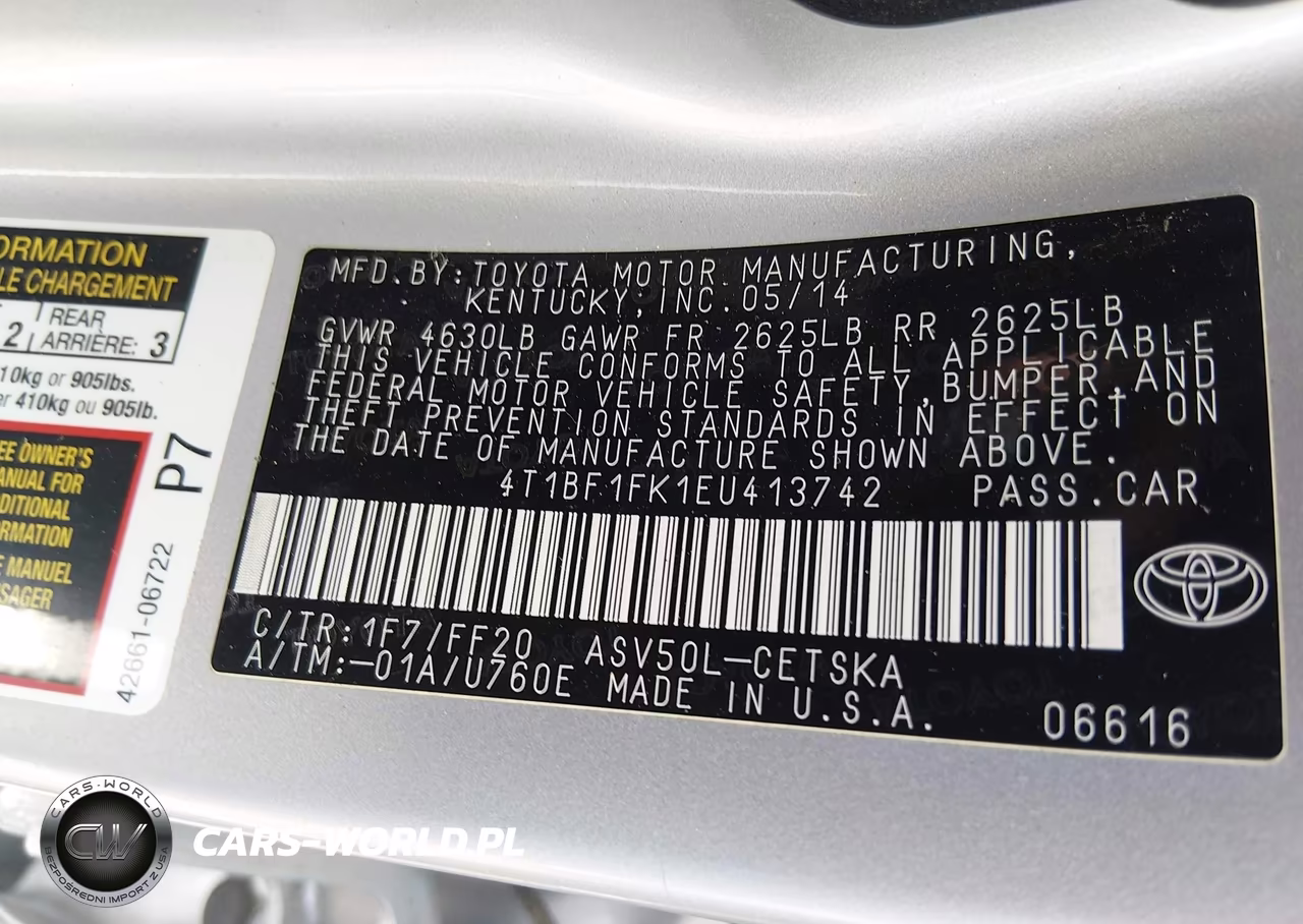 2014 Toyota Camry Se VIN:4T1BF1FK1EU413742 - 9