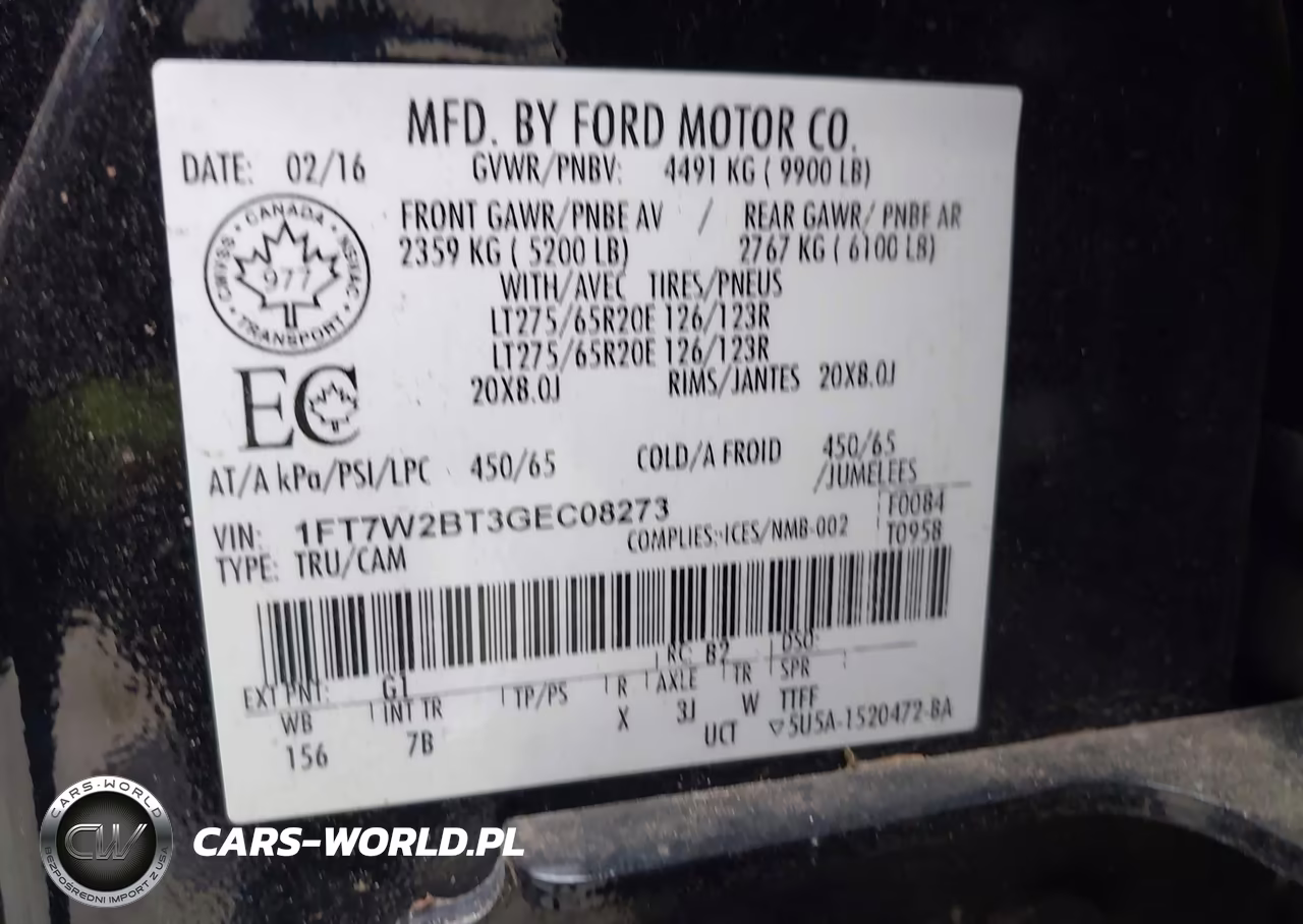 2016 Ford F-250 Lariat VIN:1FT7W2BT3GEC08273 - 9