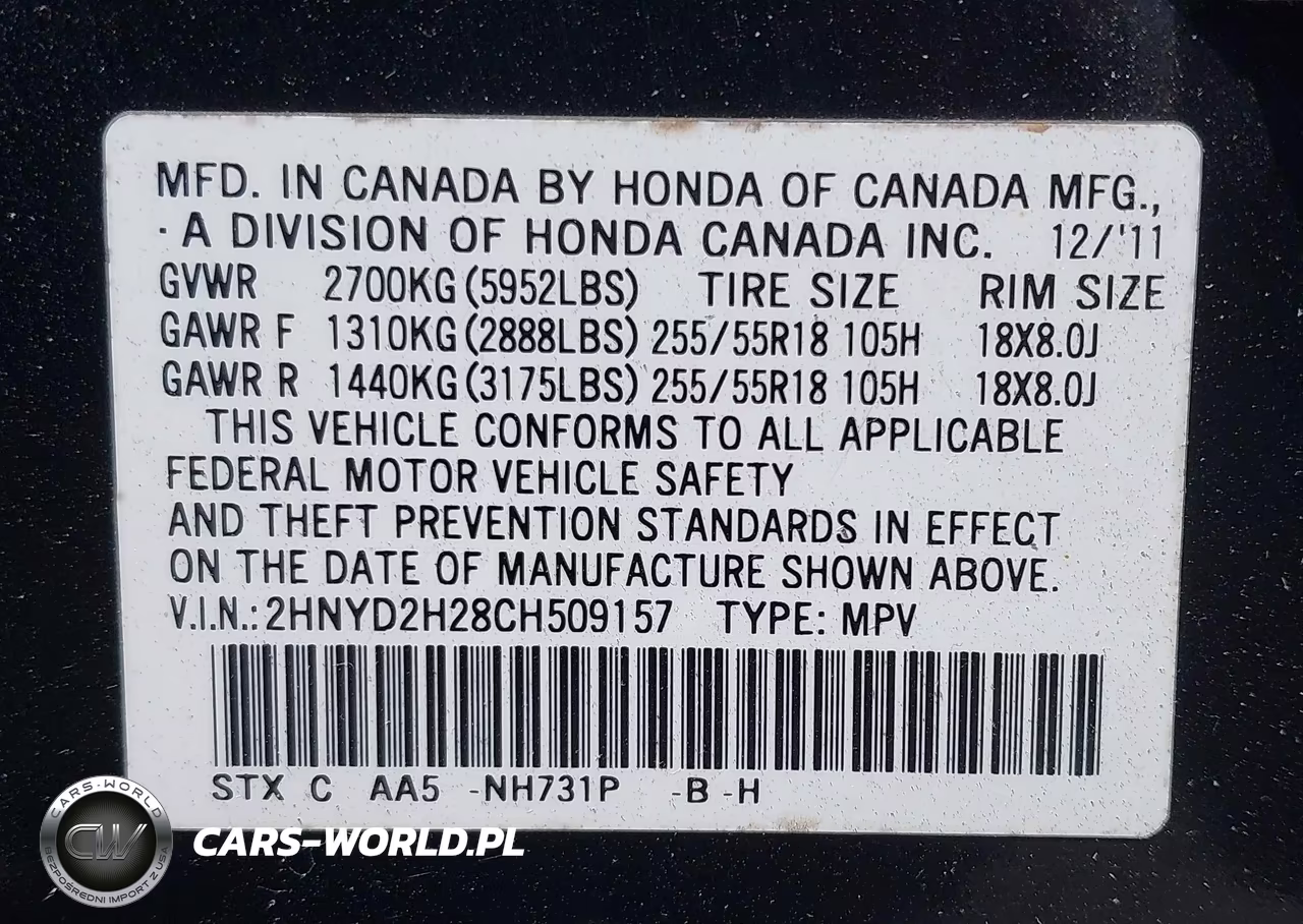 2012 Acura Mdx VIN:2HNYD2H28CH509157 - 9