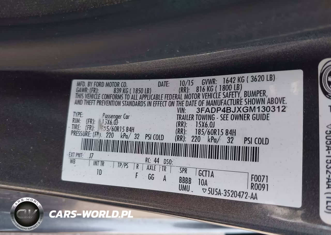2016 Ford Fiesta Se VIN:3FADP4BJXGM130312 - 9