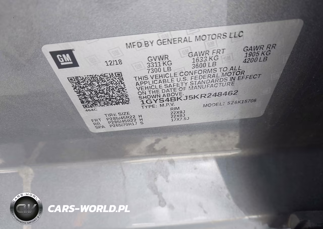 2019 Cadillac Escalade Luxury VIN:1GYS4BKJ5KR248462 - 9