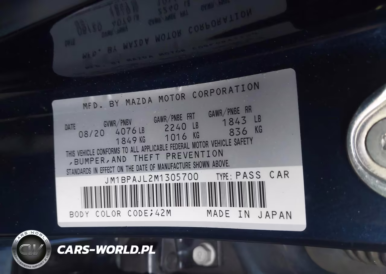 2021 Mazda Mazda3 2.5 S VIN:JM1BPAJL2M1305700 - 9