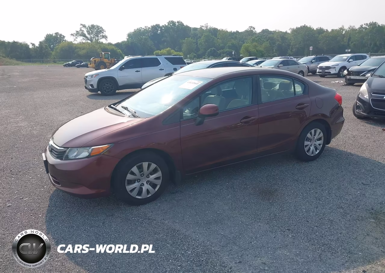 2012 Honda Civic Lx VIN:19XFB2F52CE350616 - 2