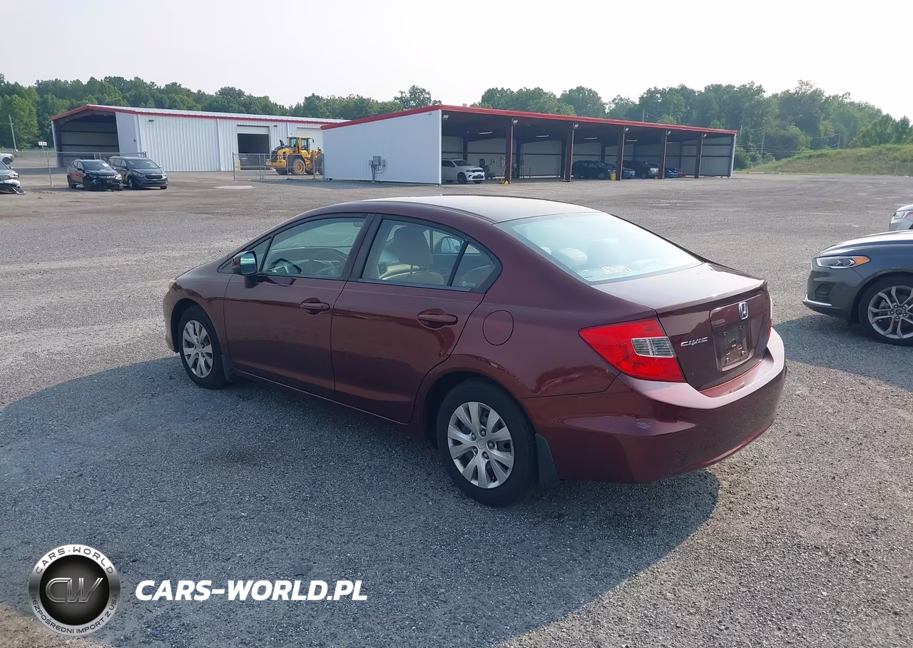 2012 Honda Civic Lx VIN:19XFB2F52CE350616 - 3