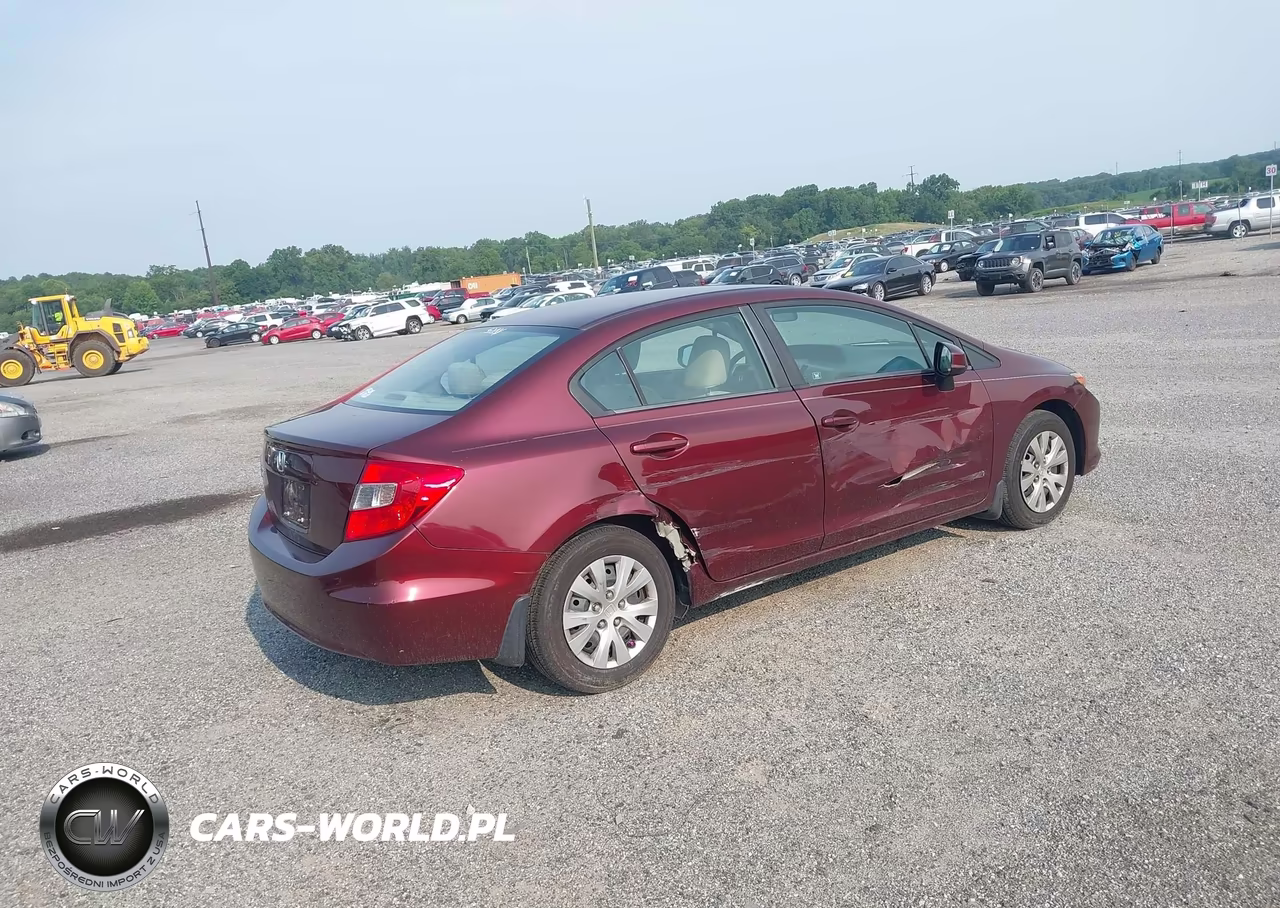 2012 Honda Civic Lx VIN:19XFB2F52CE350616 - 4