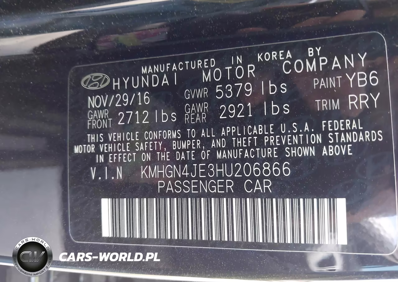 2017 Genesis G80 3.8 VIN:KMHGN4JE3HU206866 - 9