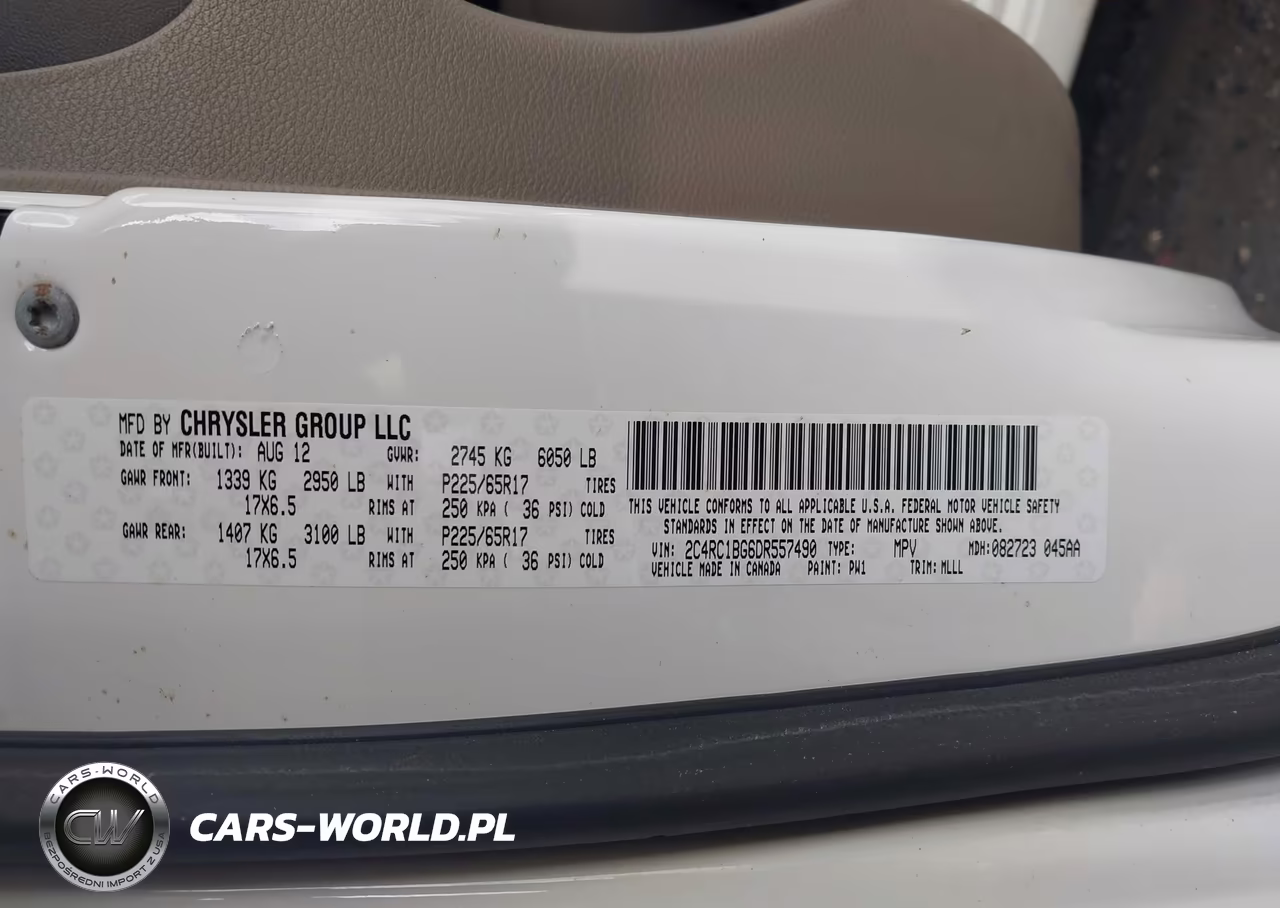 2013 Chrysler Town & Country Touring VIN:2C4RC1BG6DR557490 - 9