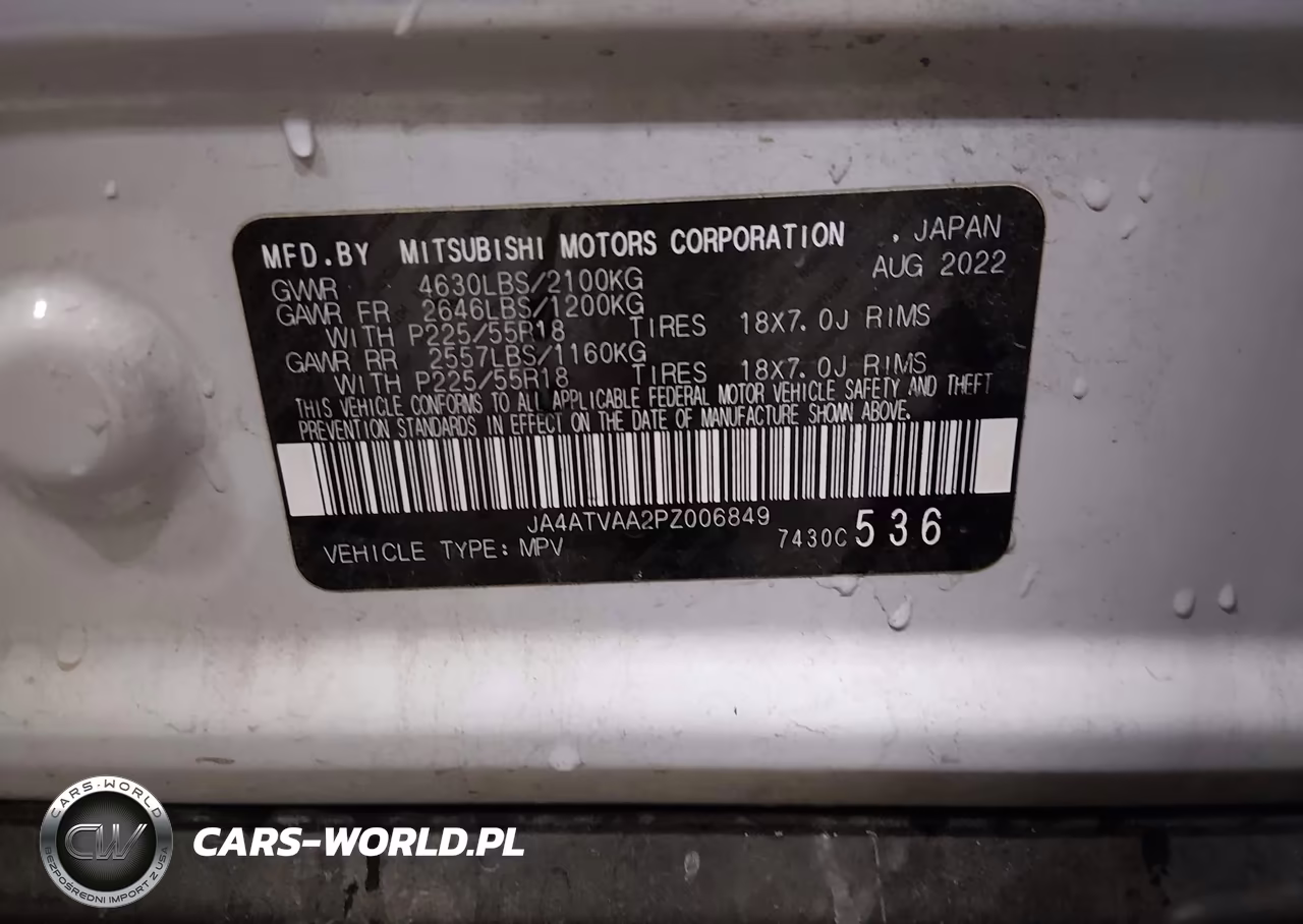 2023 Mitsubishi Eclipse Cross Le S-Awc-Ralliart S-Awc VIN:JA4ATVAA2PZ006849 - 9