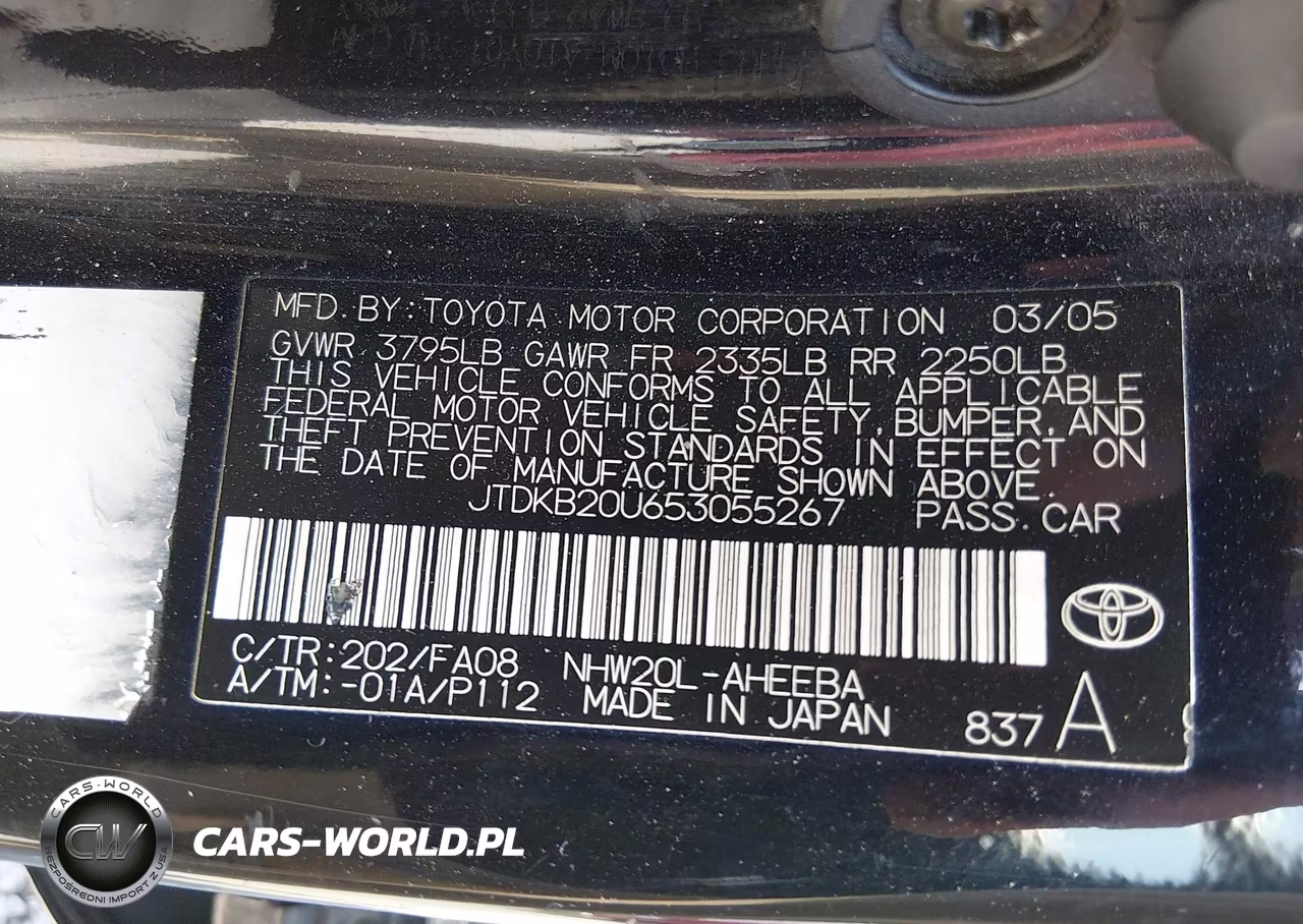 2005 Toyota Prius VIN:JTDKB20US53055267 - 9