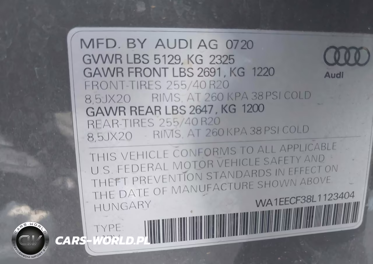 2020 Audi Q3 Premium Plus 45 Tfsi S Line Quattro Tiptronic VIN:WA1EECF38L1123404 - 9