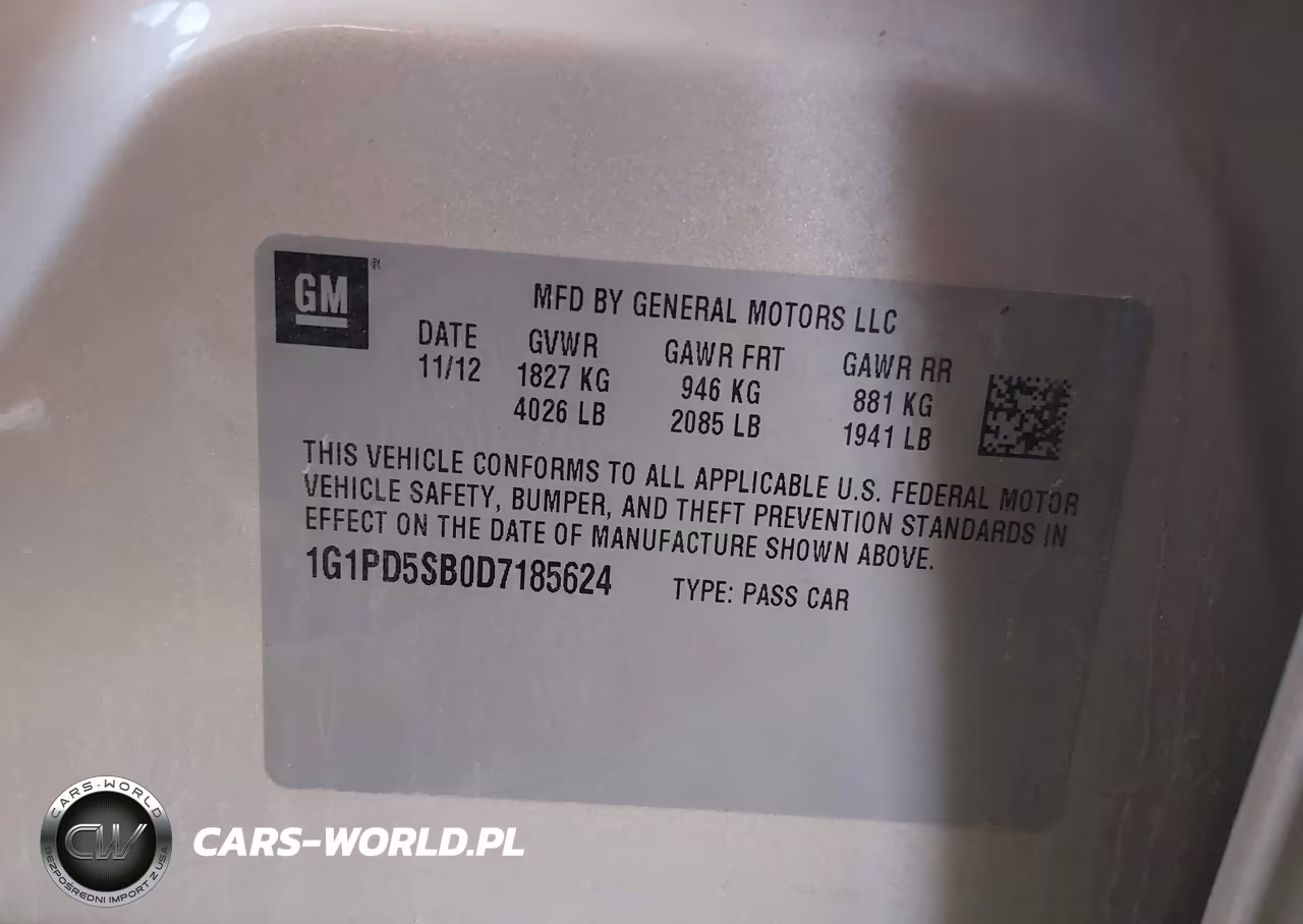2013 Chevrolet Cruze 1Lt Manual VIN:1G1PD5SB0D7185624 - 9