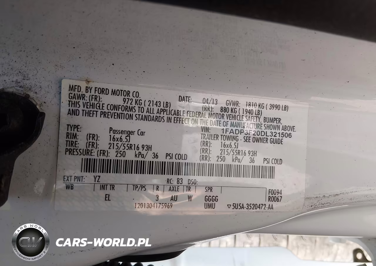 2013 Ford Focus Se VIN:1FADP3F20DL321506 - 9