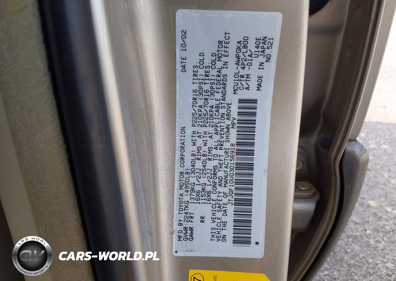 2003 Lexus Rx 300 VIN:JTJGF10U030156918 - 9
