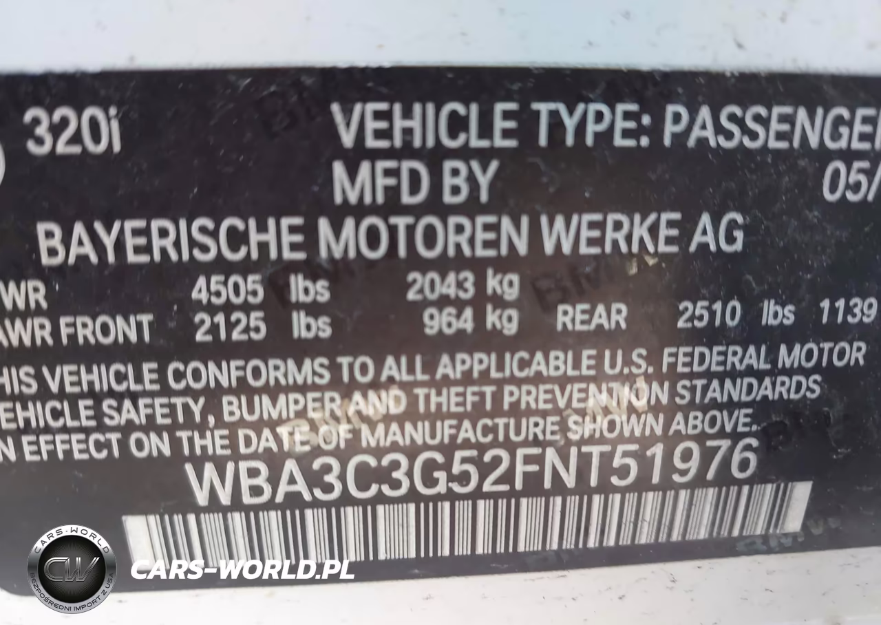 2015 BMW 320I xDrive VIN:WBA3C3G52FNT51976 - 9