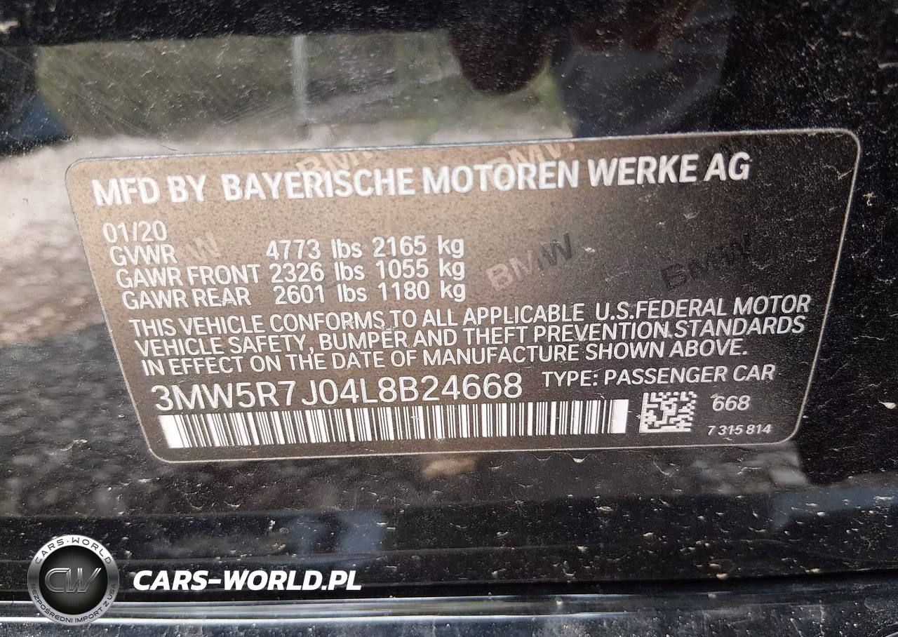 2020 BMW 330I xDrive VIN:3MW5R7J04L8B24668 - 9
