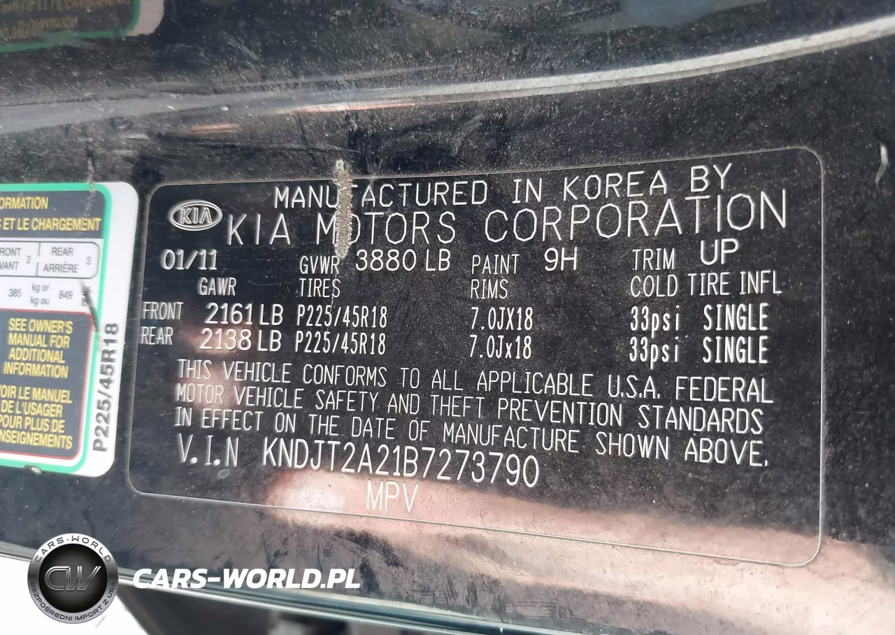 2011 Kia Soul ! VIN:KNDJT2A21B7273790 - 9