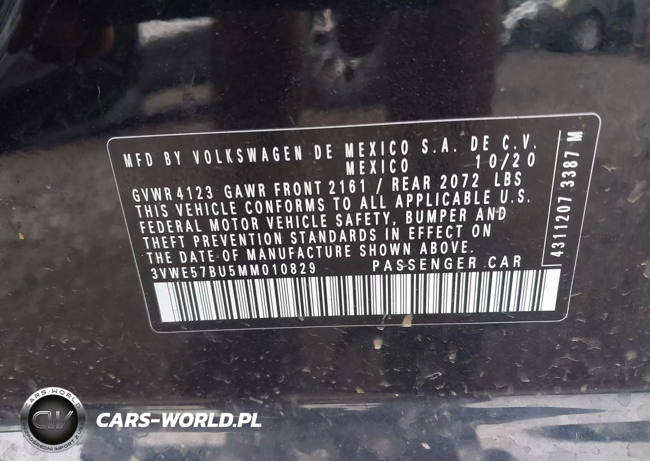 2021 Volkswagen Jetta 1.4T Sel VIN:3VWE57BU5MM010829 - 9