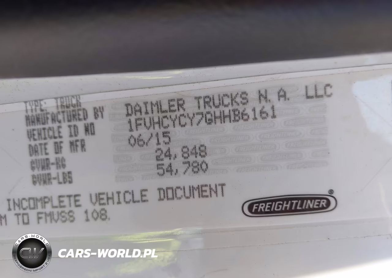 2016 Freightliner M2 106 Medium Duty VIN:1FVHCYCY7GHHB6161 - 8