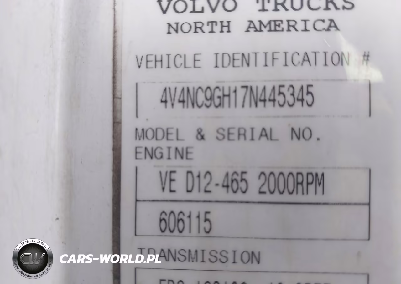 2007 Volvo Vn VIN:4V4NC9GH17N445345 - 8