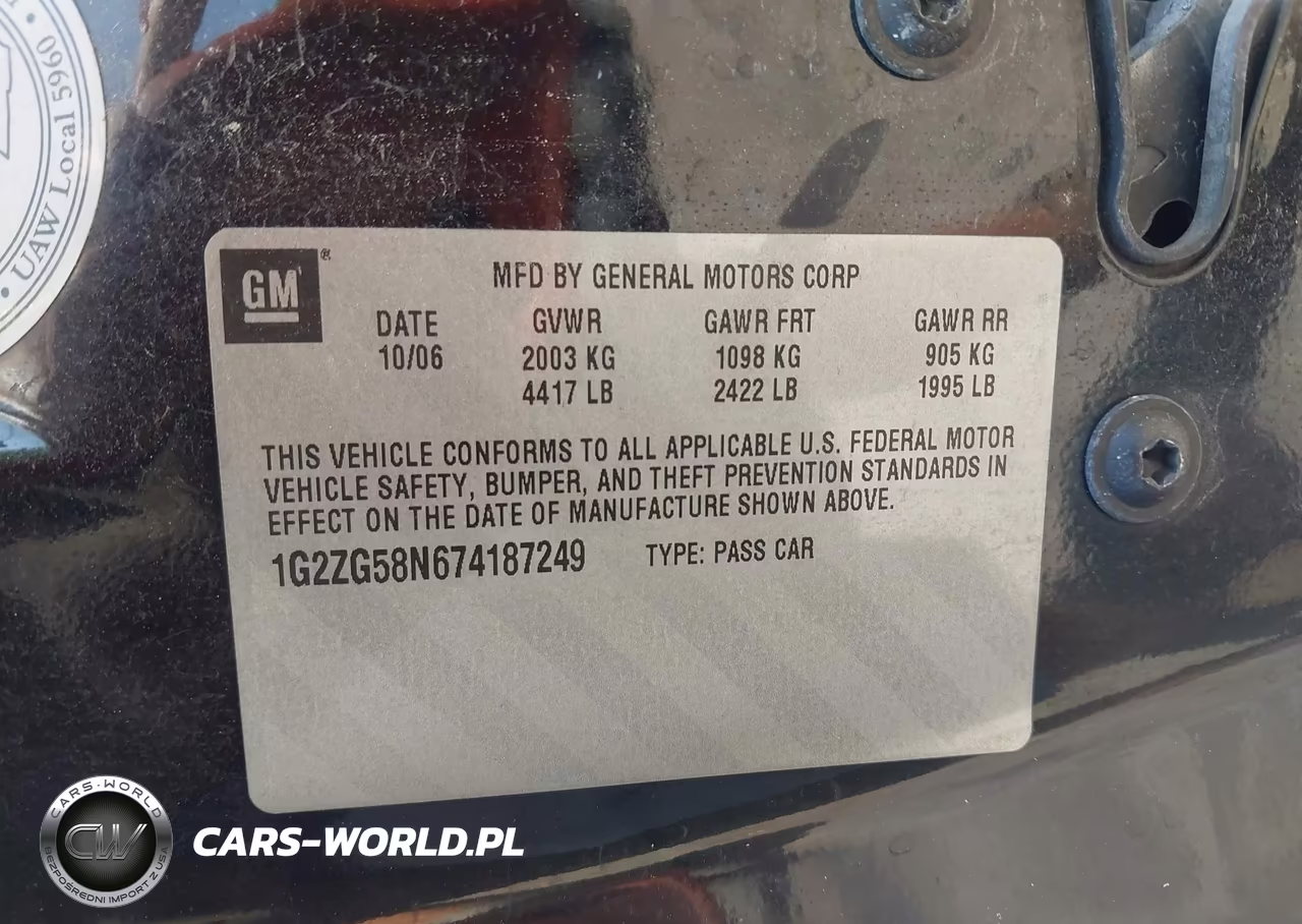 2007 Pontiac G6 Se VIN:1G2ZG58N674187249 - 9